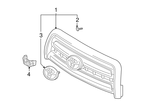 BODY/GRILLE & COMPONENTS for 2006 Toyota Tundra #1