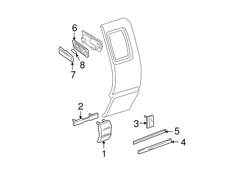 Electrical, Lighting & Body/Lighting - Interior for 1995 GMC Sonoma #1
