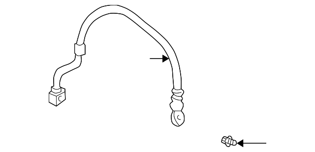 15826460 Деталь BRAKE HOSE, LEFT