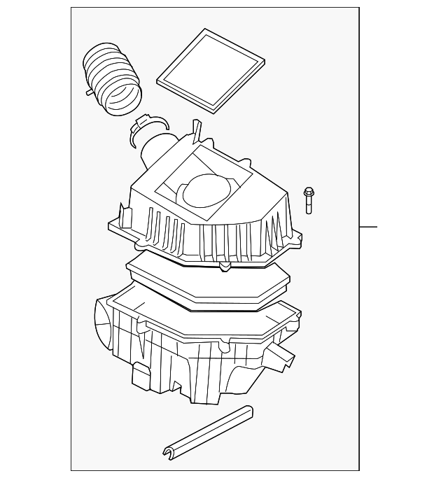31338026 Деталь AIR CLEANER ASSY