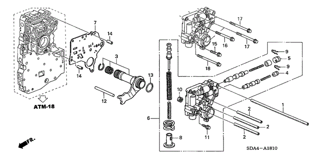 Transmission - Automatic/AT Regulator (V6) for 2003 Honda ACCORD SEDAN #1