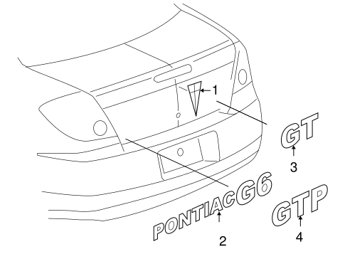G6 EXTERIOR TRIM - TRUNK