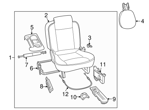 Discovery REAR SEAT COMPONENTS 2
