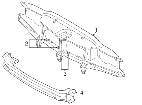 C70 RADIATOR SUPPORT
