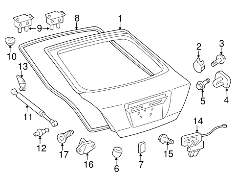BODY/LIFTGATE for 2012 Scion tC #1