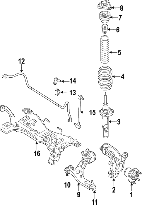 Front Suspension/Front Suspension for 2013 Ford Transit Connect #1