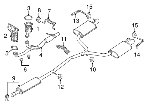 EXHAUST COMPONENTS for 2011 Ford Explorer