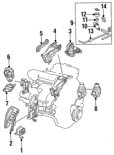 Rubber, Rear Engine Insulator (AT) Rubber, Rear Engine Insulator (AT)