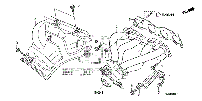 ENGINE/EXHAUST MANIFOLD (2.0L) for 2010 Honda CIVIC COUPE #1