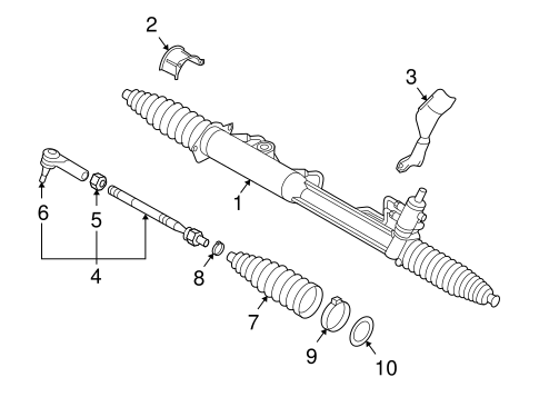 Cayenne STEERING GEAR & LINKAGE 2