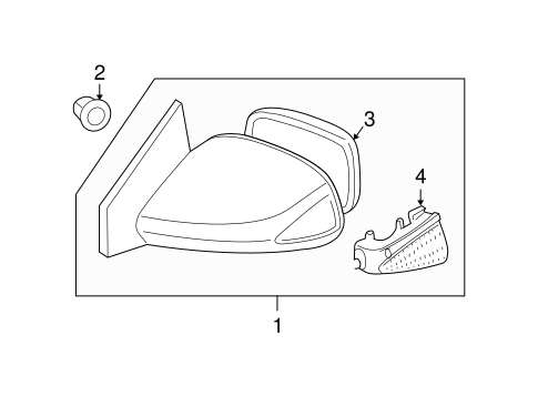 BODY/OUTSIDE MIRRORS for 2010 Scion tC #1