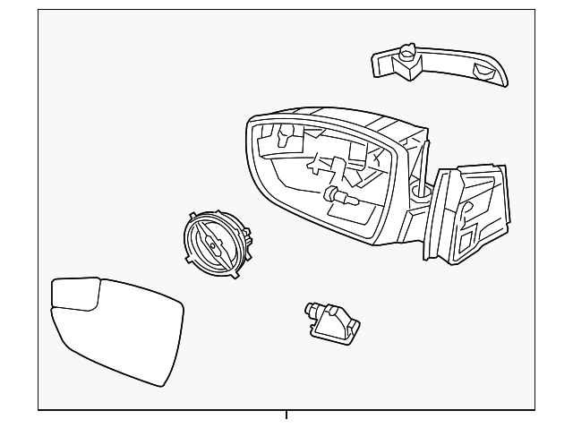 CM5Z-17683-B Деталь MIRROR ASSY, LEFT