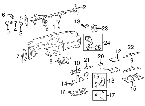 BODY/INSTRUMENT PANEL for 2015 Toyota Land Cruiser #1