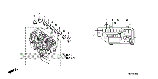 Electrical/Exhaust/Heater/Fuel/Control Unit (Engine Room) (2) for 2010 Honda ACCORD COUPE #1