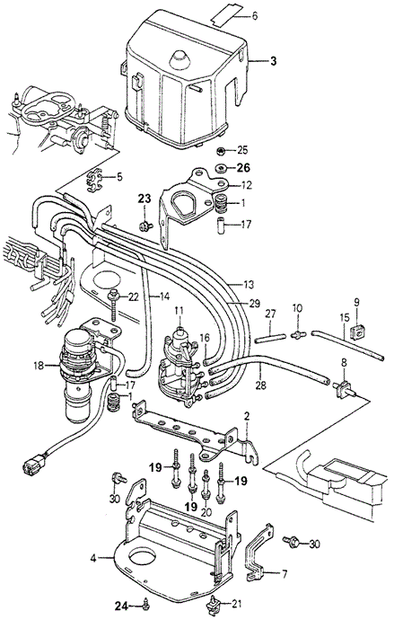 ELECTRICAL / EXHAUST / HEATER / FUEL/CONTROL BOX NO. 2 ('81) for 1981 Honda ACCORD HATCHBACK #1