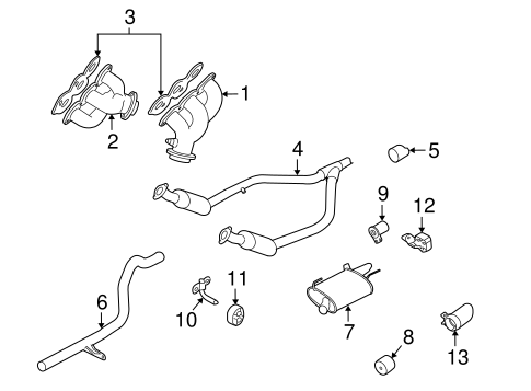 Mustang EXHAUST COMPONENTS