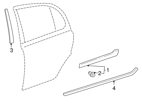 BODY/EXTERIOR TRIM - REAR DOOR for 2001 Toyota Echo #1