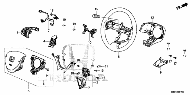 Steering Wheel (SRS) for 2012 Honda Civic #0