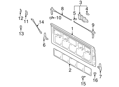 BODY/TAILGATE for 1998 Toyota Tacoma #1