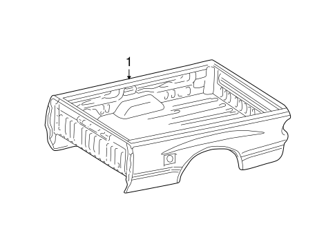 BODY/BOX ASSEMBLY for 2003 Toyota Tundra #3