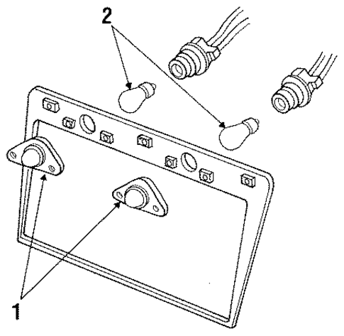 Grand Marquis LICENSE LAMPS