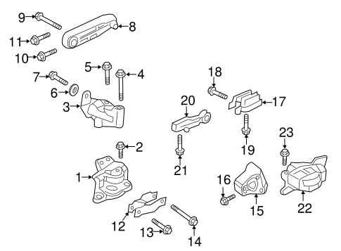 XC90 ENGINE & TRANS MOUNTING