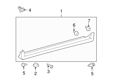 BODY/EXTERIOR TRIM - PILLARS for 2013 Toyota Matrix #1