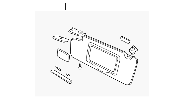 39890535 Деталь SUNVISOR, LEFT