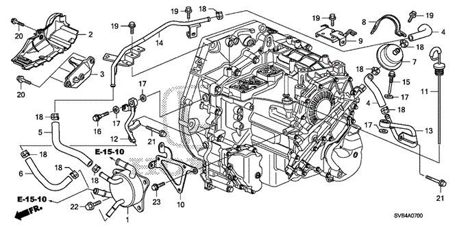 TRANSMISSION - AUTOMATIC/AT ATF PIPE for 2010 Honda CIVIC COUPE #1