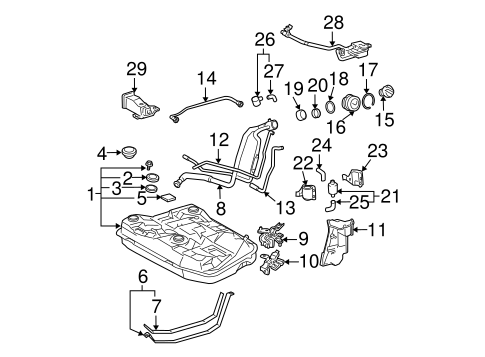 FUEL SYSTEM/FUEL SYSTEM COMPONENTS for 2005 Toyota Prius #1