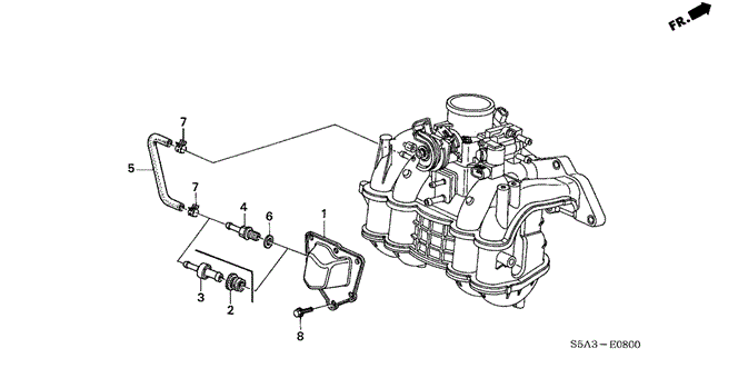 Engine/Breather Cover (1) for 2003 Honda CIVIC SEDAN #1