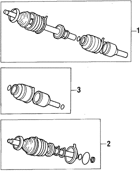 Drive Shaft for 1987 Hyundai Excel #0