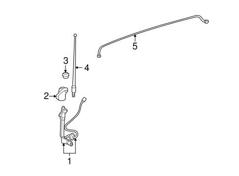 ELECTRICAL/ANTENNA & RADIO for 2008 Toyota Highlander #2