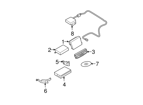 Electrical/Navigation System Components for 2008 Nissan Maxima #1