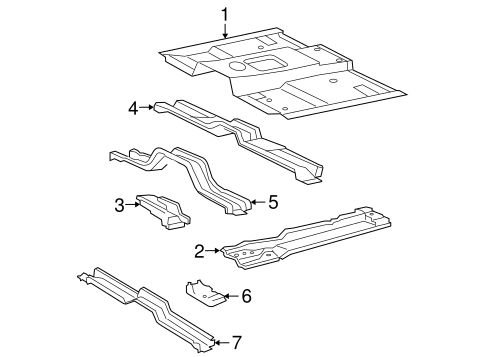 Floor & Rails for 2009 Ford Explorer #0