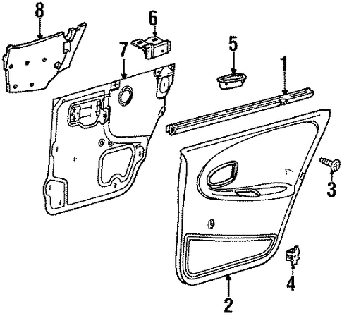 SL1 INTERIOR TRIM - REAR DOOR