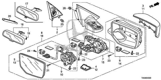 Interior/Bumper/Mirror for 2010 Honda ACCORD SEDAN #1