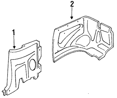 Capri INTERIOR TRIM - QUARTER PANELS