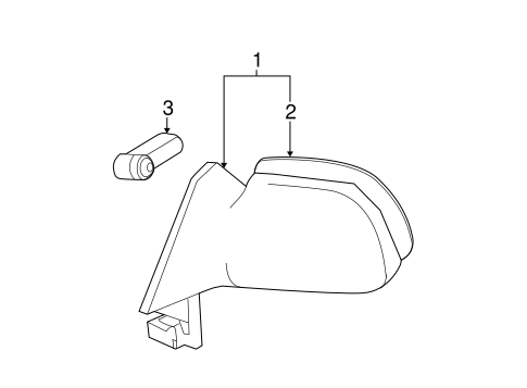 BODY/OUTSIDE MIRRORS for 2003 Toyota Matrix #1