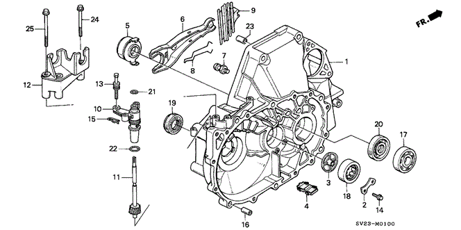 TRANSMISSION - MANUAL/MT CLUTCH HOUSING for 1996 Honda ACCORD COUPE #1