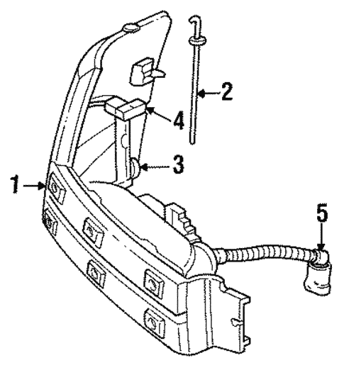 Park & Side Marker Lamps for 1993 Chrysler Town & Country #0