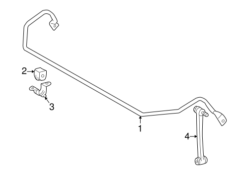 Stabilizer Bar & Components for 2001 Mercedes-Benz SLK 230 #0