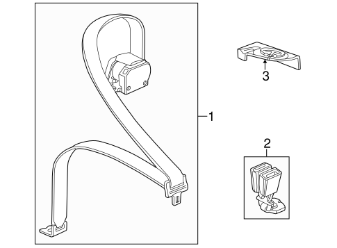 XKR REAR SEAT BELTS 2