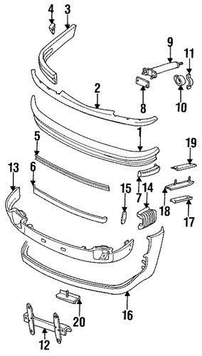911 BUMPER & COMPONENTS - FRONT 3
