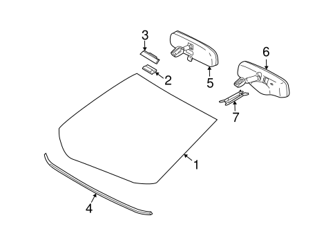 BODY/GLASS - WINDSHIELD for 2010 Toyota Matrix #1
