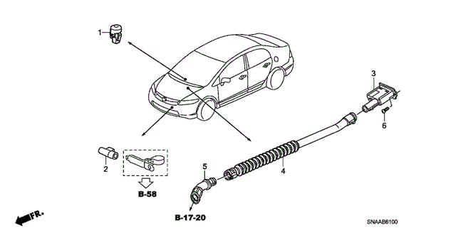 BODY / AIR CONDITIONING/A/C AIR CONDITIONER (SENSOR) for 2009 Honda CIVIC SEDAN #1