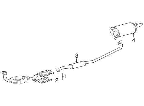 EXHAUST SYSTEM/EXHAUST COMPONENTS for 2002 Toyota Solara #1