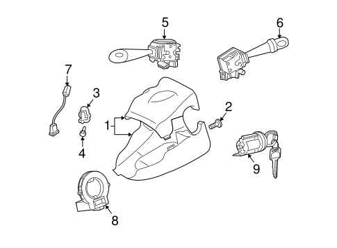 ELECTRICAL/IGNITION LOCK for 2006 Scion xA #1