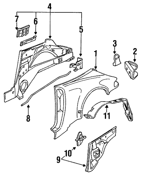 911 QUARTER PANEL & COMPONENTS