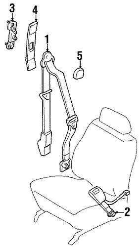 Tracer FRONT SEAT BELTS